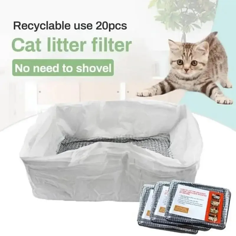 Cat Litter Bags Liners Reusable Set With Filter Net Drawstring Thickened Cat Litter Box Liners For Cats From Homepro15 17.71 DHgate.Com