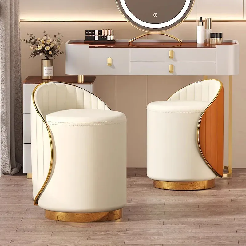 Gold Vanity Stool with Rotating Seat and Wheels White and Gold Metal Vanity  Chair for Home from Dhgate Other Furniture - price 159.89