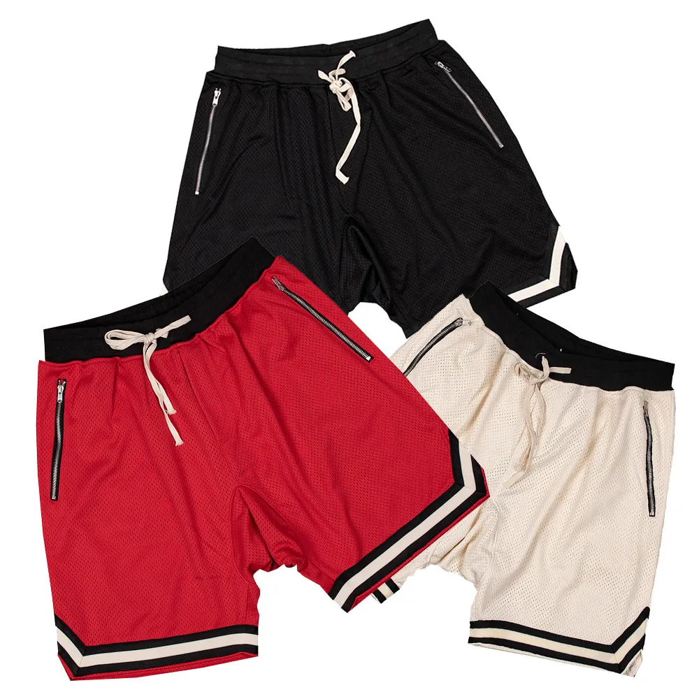 Sport Casual Loose Stripe Shorts Jogger pour les hommes Page court de plage d'été décontractée