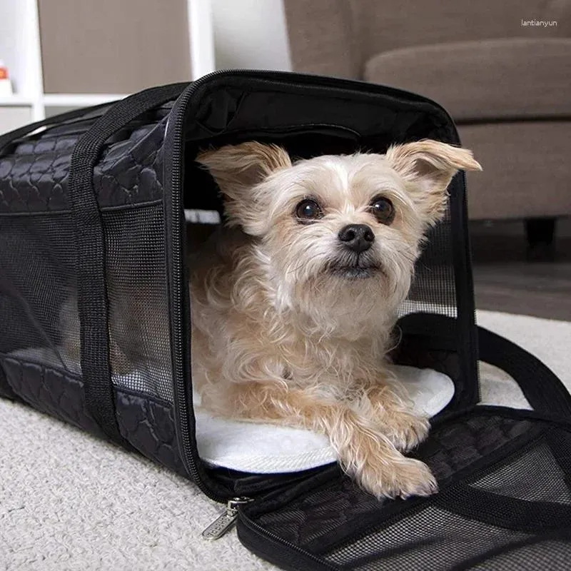 Oxford Fabric Henkelion Dog Carrier Soft Sided Collapsible Dog Transport Box For Travel Handbag Pet Cages And Bag Carrier From Lantianyun 280.9 DHgate.Com