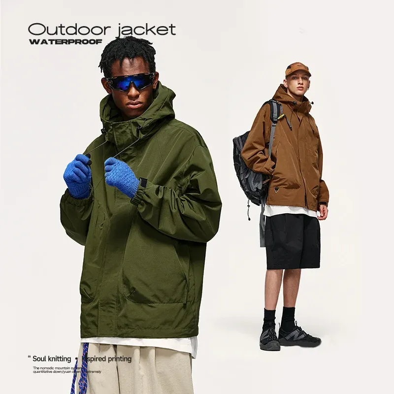初売り初売り puffer Windproof Oversized Hiking Outdoor jacket Stand with Hiking&OutdoorRecreation