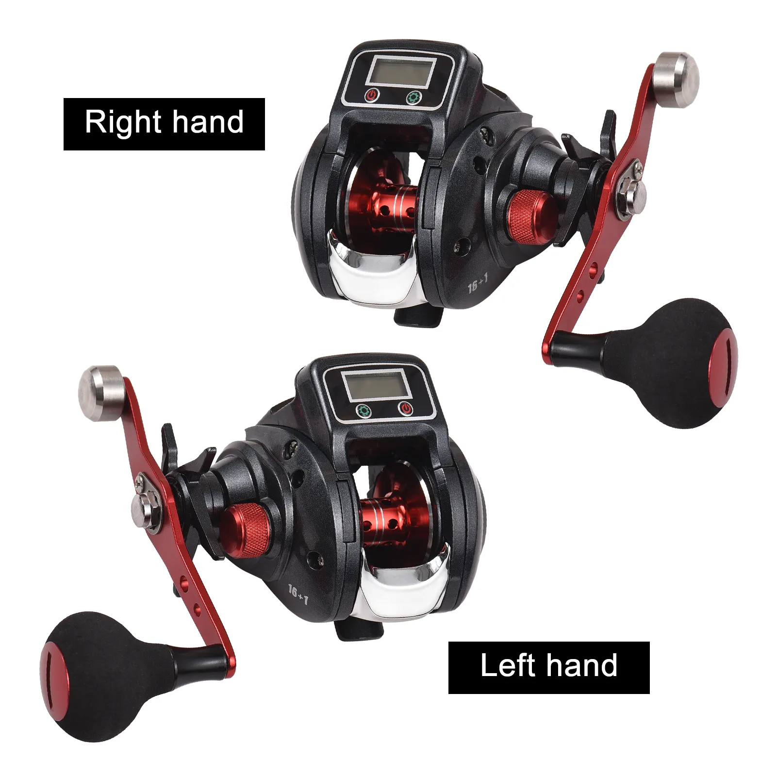 electronic line measuring fishing reel SAMOLLA Baitcasting 8 oz Ultralight Smart Digital Baitcaster Reels with 22 Lb Max Drag 7.2:1 High-Speed Gear Ratio Left Handed Freshwater Saltwater Compact Design Silver TX900 : Sports & Outdoors Built on the legendary platform of the Fathom II Lever Drag reels Fishing Reel Rod Mounted Line