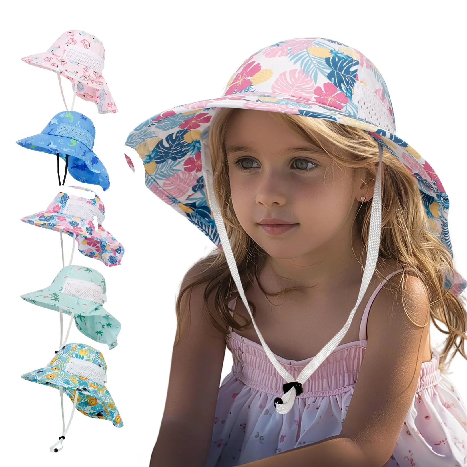 Kids designer bucket hat top