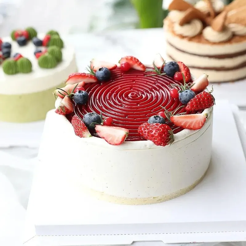 Silicone Cake Mold 8 Inch Scented Baking Pan Tool for Dessert Mousse Pastry