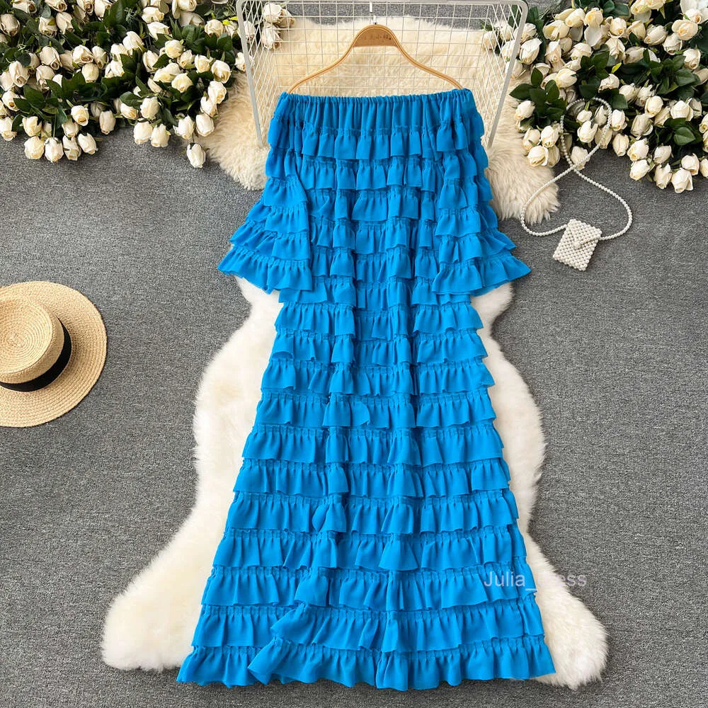 One Shoulder Ruffled Dress with Flare Sleeves and Ruffle Edge Mid-Length Early Spring Dress from Dhgate Basic & Casual Dresses - price 36.69 One Shoulder Ruffled Dress with Flare Sleeves and Ruffle Edge Mid-Length Early Spring Dress from Dhgate Basic & Casual Dresses - price 36.69