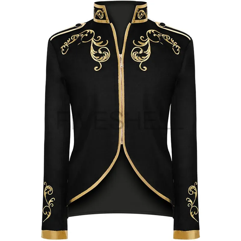 Medieval Cosplay Golden Embroidery King Prince Renaissance Costume Jacket  Top Unisex Polyester from Dhgate Dress Accessories - price 97.77