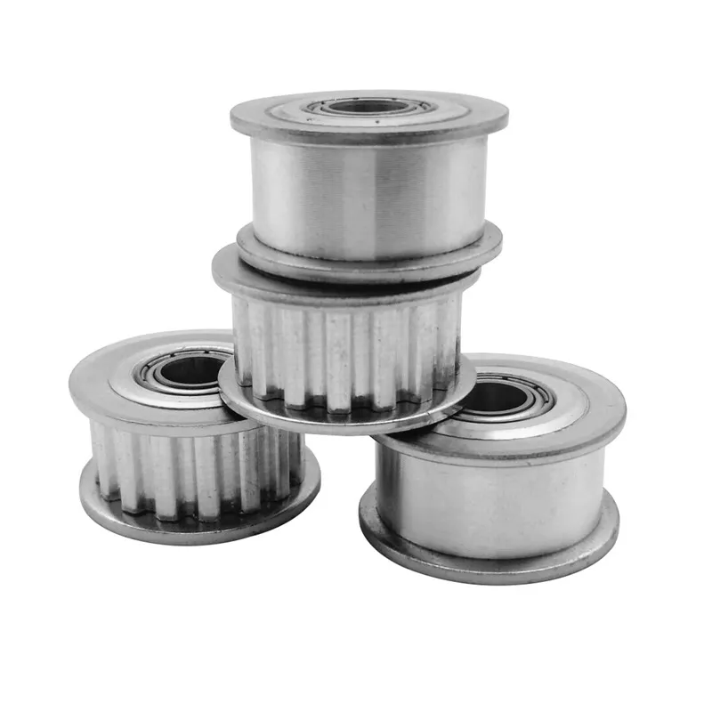 Smooth Idler Pulley For HTD3M / HTD5M Timing Belts - 10mm Bore, 21mm Width, 20 Teeth