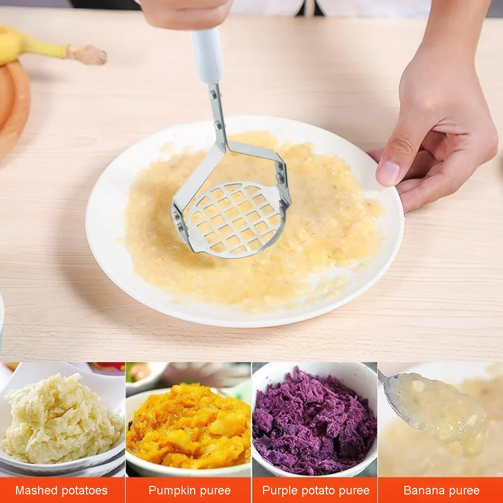 Potato Masher Tool - Stainless Steel Kitchen Gadget For Mashing Potatoes, Veggies & Fruits - View #7