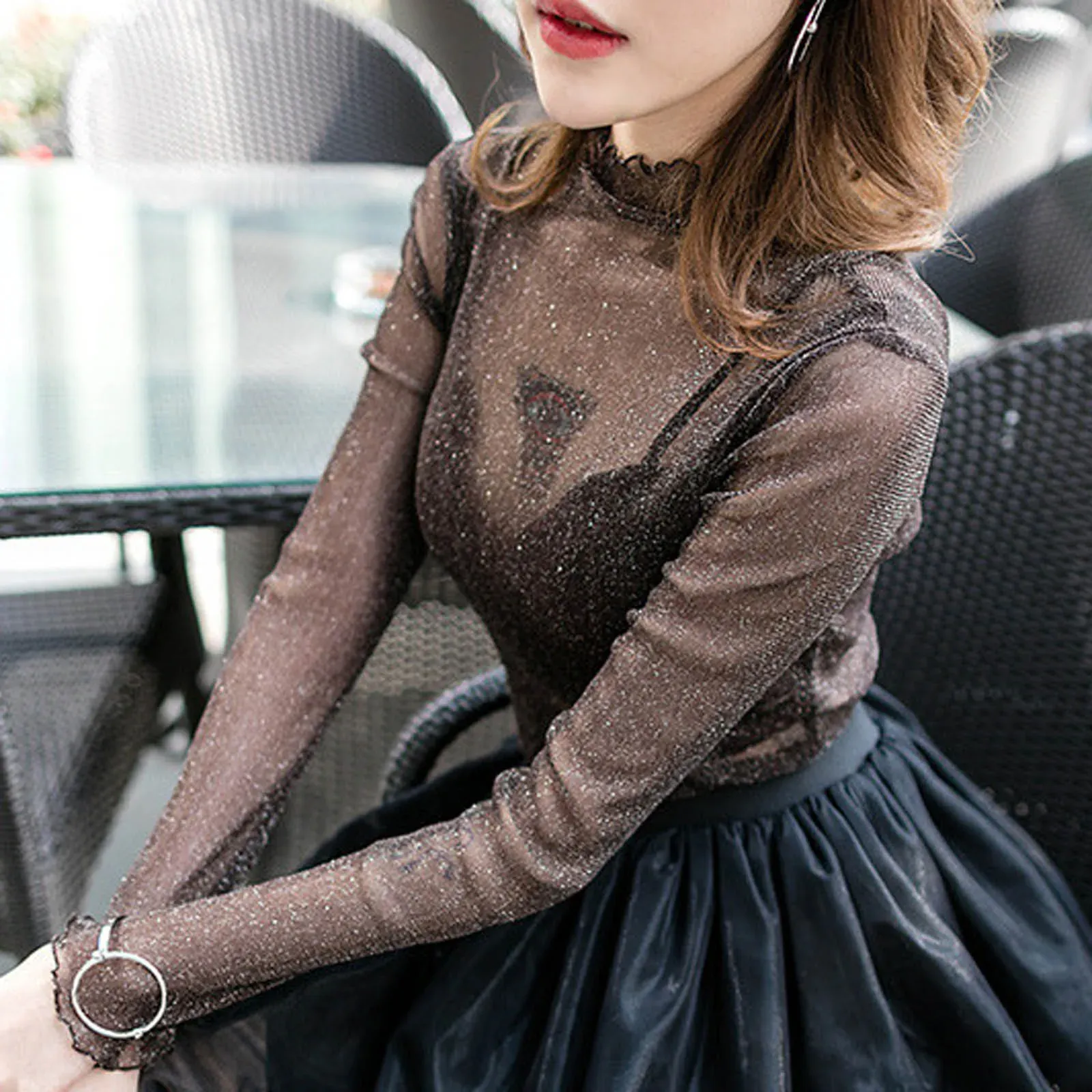 ladies mesh tops