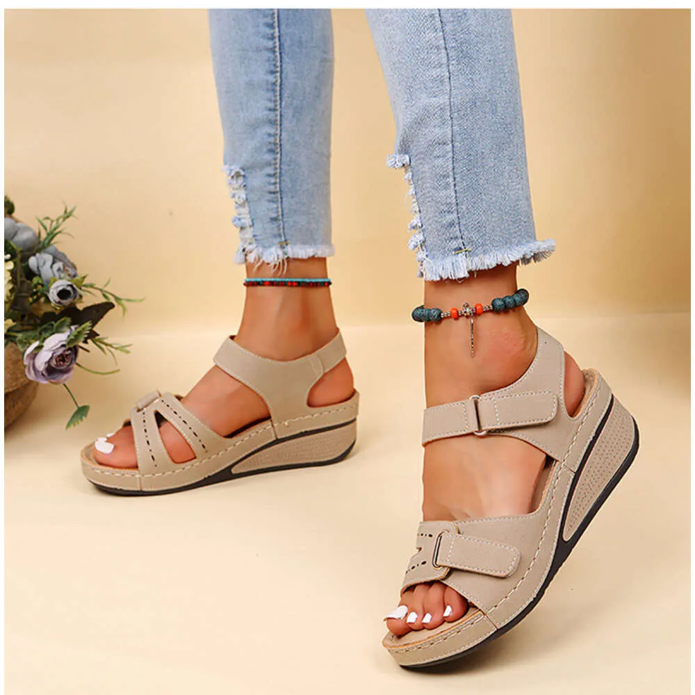 Sandali zeppa ortopedici donna moda calzature estive comode_voghion.com