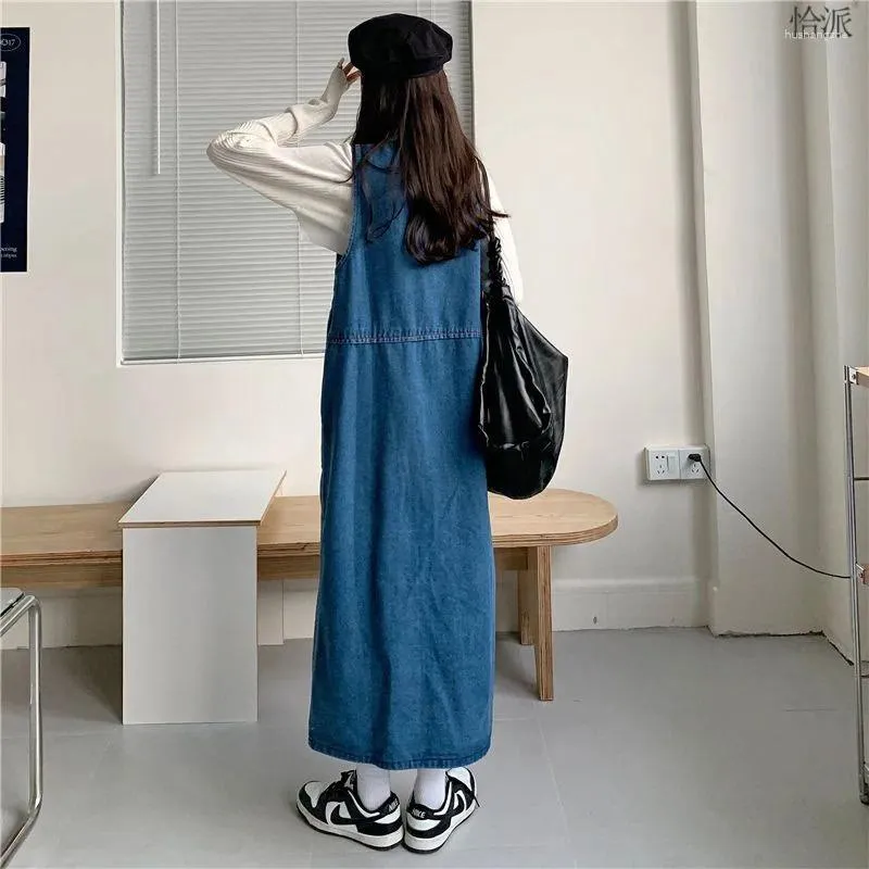 white christmas dresses Japna Blue Denim Smocked Mini Dress