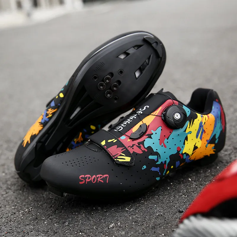 DHgate MTB Cycling Shoes for Men Women Flat SPD Cleat Compatible Breathable Road Bike Sneakers Sports Outdoors