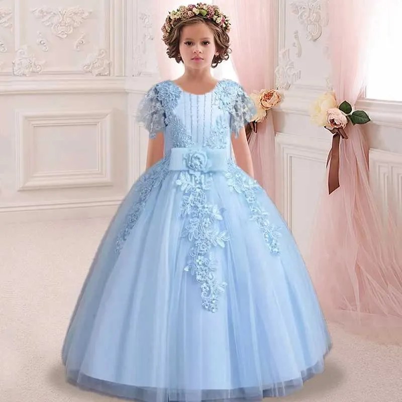 Girl's Ankle-Length Ball Gown Dress White Gradient Flower Girl Wedding Dress  for Ages 3-6Y and 7-12Y from Dhgate Girl's Dresses - price 19.84