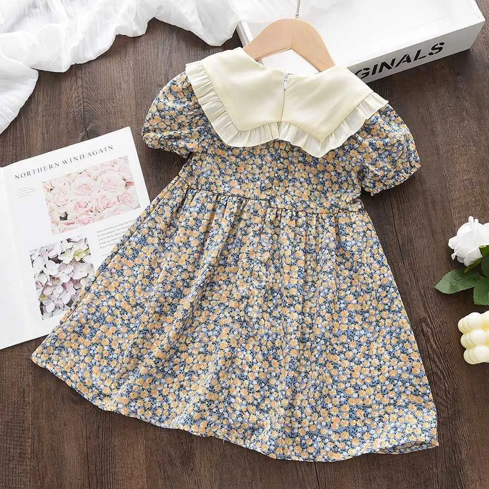 DHgate Floral Lolita Summer Sundress for Girls Sweet Princess Dress for Parties Ages 2 7 Baby Kids Maternity
