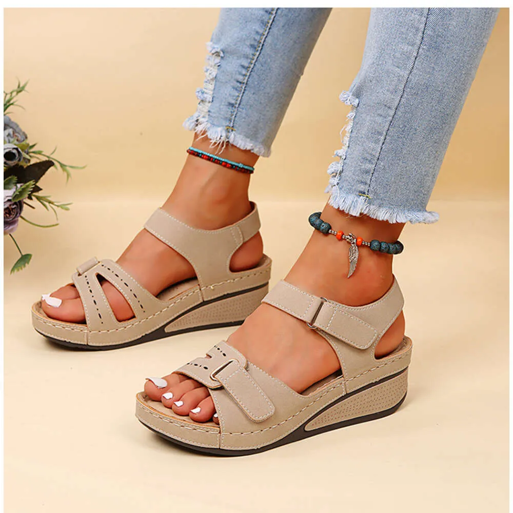 Sandali zeppa ortopedici donna moda calzature estive comode_voghion.com
