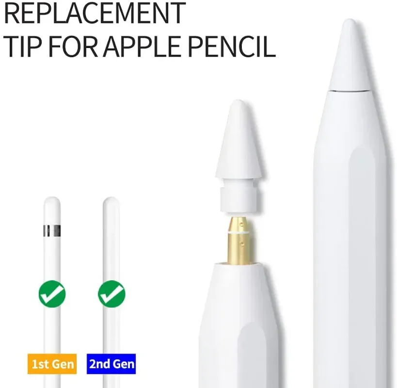Premium Wear-Resistant Replacement Pencil Tips for Apple Pencil