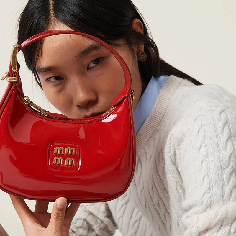 Small red designer bag hotsell