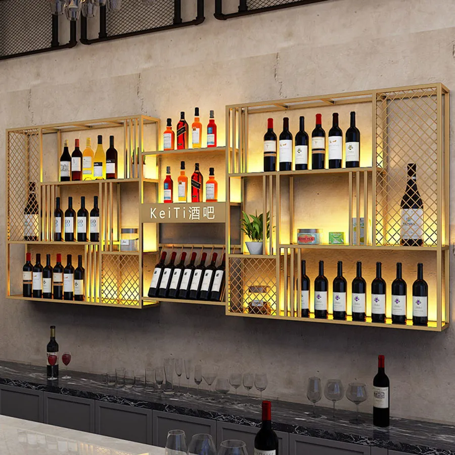 Bar Cabinet Hanging Wine Bar Wine Storage Commercial Wine Glass