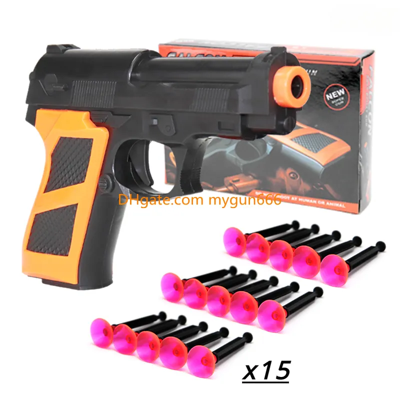 Safe Sucker Bullet Shooting Pistol Foam Darts Toy for Kids Soft Head ...