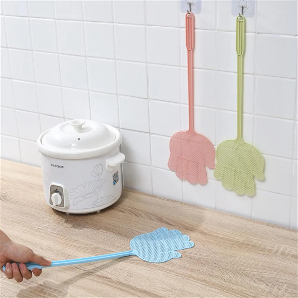TTOBHF Fly Swatter, Thickened And Non-Slip Grip, Durable Manual Insect Killer With Clips For Indoor And Outdoor, Effective Against Flies, Mosquitoes(Orange