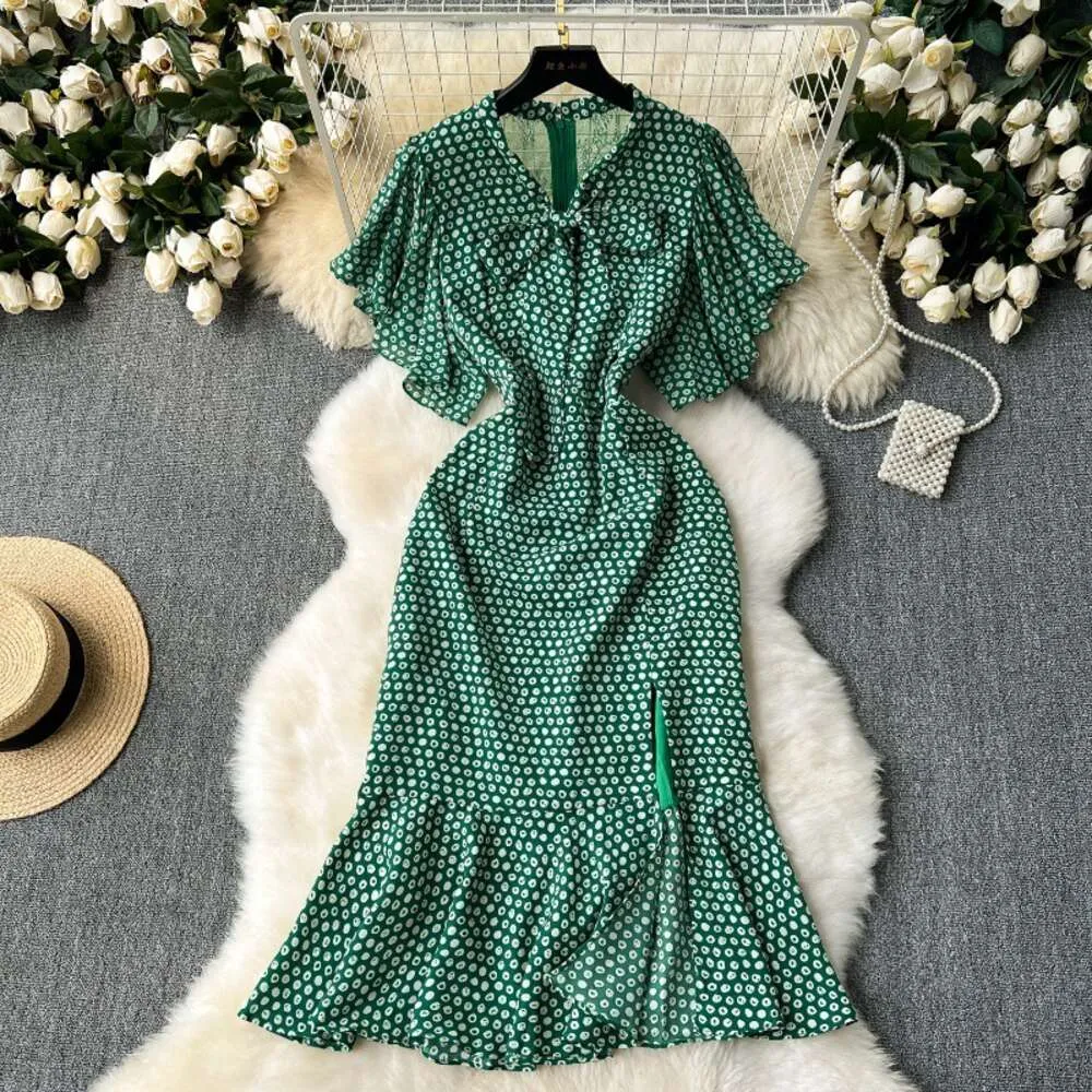 Elegant Womens Polka Dot Fishtail Dress Slim Fit,... From Join3, $36.39 In  Bulk | DHgate.Com