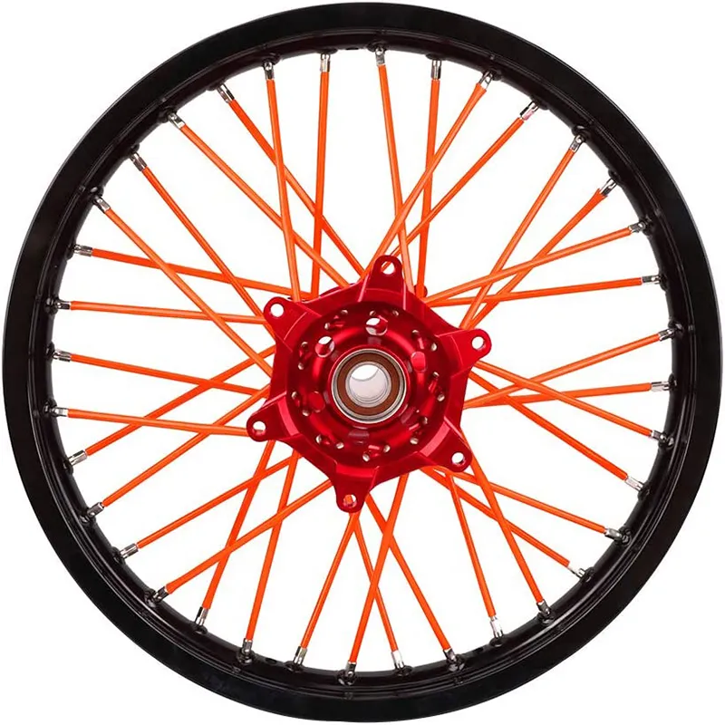 DHgate 35 Pack 7 Color Motorcycle Bicycle Wheel Spoke Wraps Protective Pipe Covers for Motocross Sports Outdoors