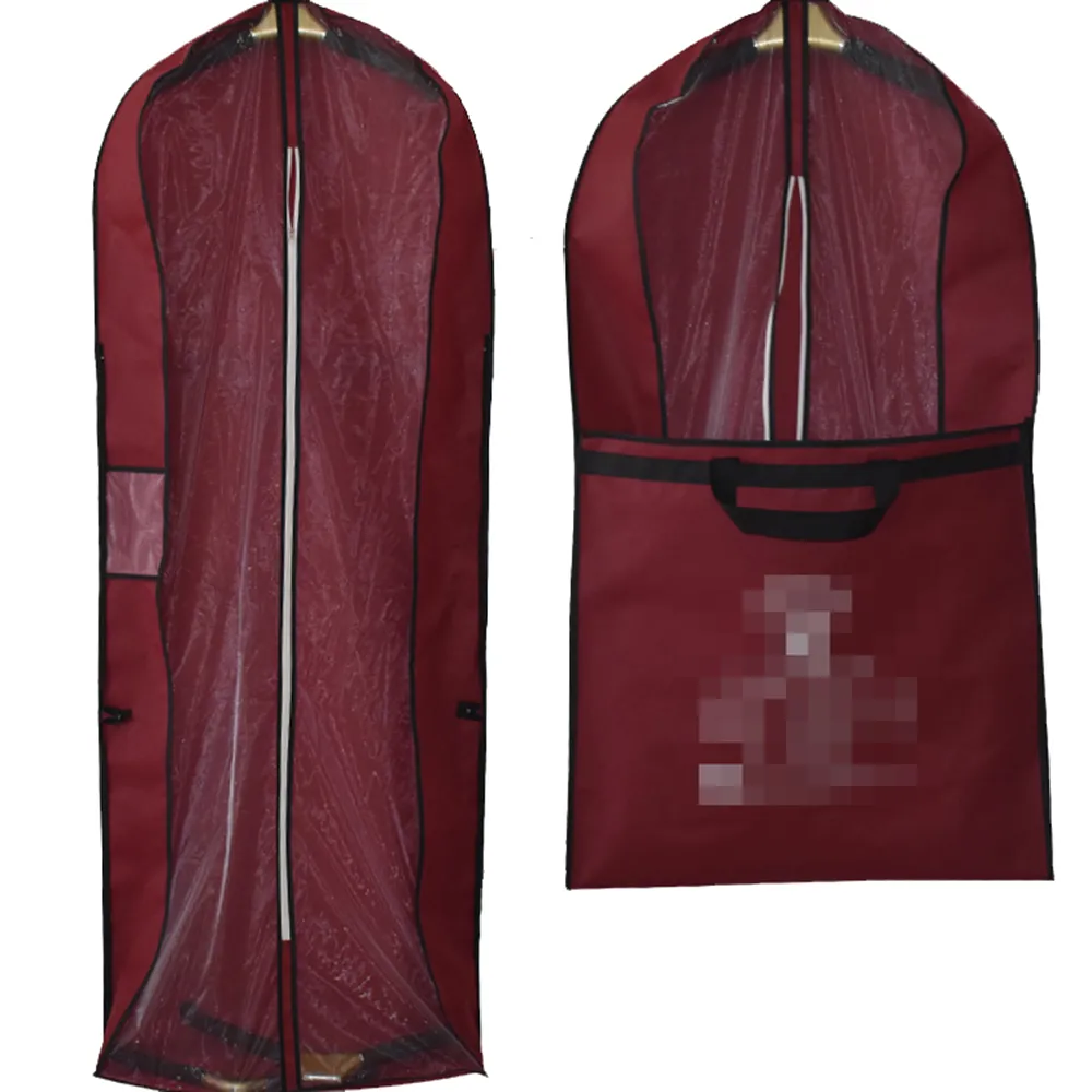 knee length dresses for ladies Mskitchen Dress Bags for Gowns Long Foldable 65 Clear Garment Bags for Closet Storage and Travel 24x65 2 Pack main image 1