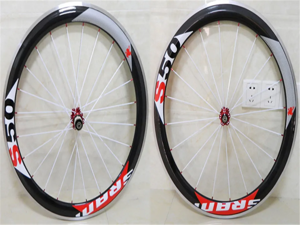 SRAM S50 Carbon Alloy Aluminum Clincher rpf1 wheels Glossy Matte Finish for 50mm Bikes