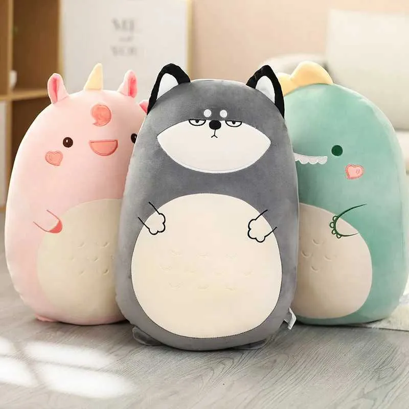 Plush Pillows Cushions 45 80cm Squish Pillow Toy Animal Kawaii Unicorn Dinosaur Lion Bunny Soft Lovely Buddy Stuffed Cushion Gift For Kids Girl WX5.29 From Xpreal 3.89 DHgate.Com