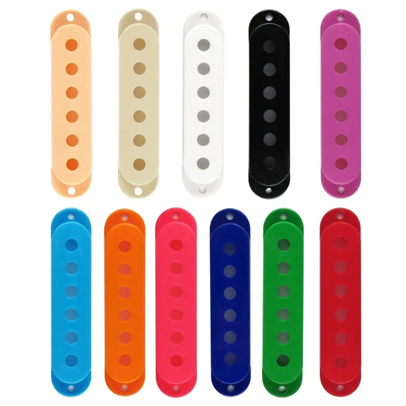 Set Of 3 Single Coil Guitar Pickup Cover 52mm Pole Fits ST Various Colors