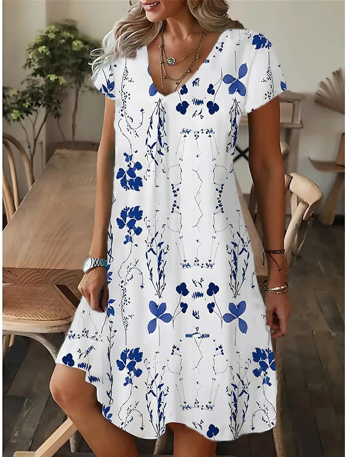 Cotton sundresses with short sleeves hotsell