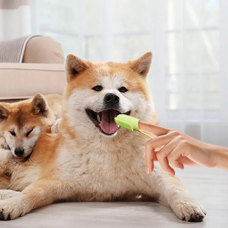 Soft Silicone Dog Brush Finger Toothbrush For Effective Cleaning And Breathage Ideal For Pets Grooming Needs From Homepro17 8.1 DHgate.Com