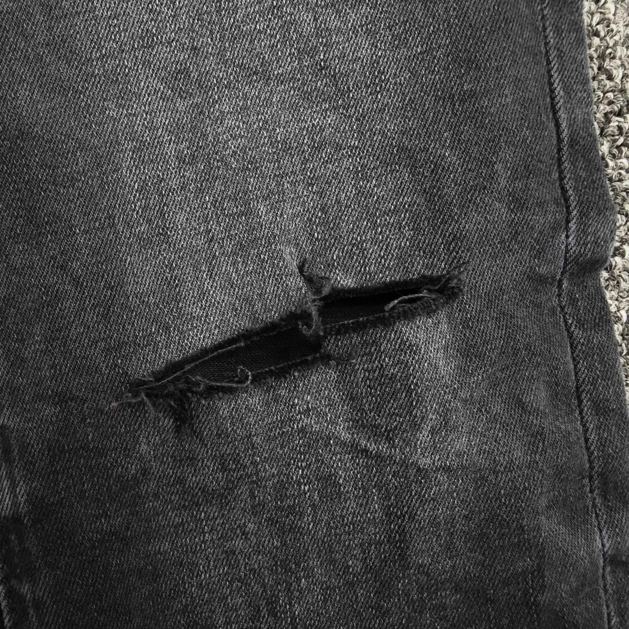 Jeans da uomo di alta qualità con spacco sul ginocchio in resina nera viola e vita bassa, pantaloni da uomo americani, nuova tendenza alla moda_voghion.com