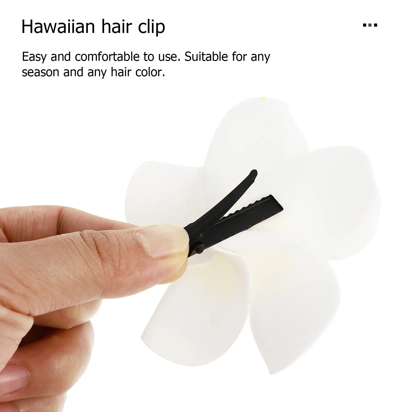 12 Stück Hawaii-Blumen Haarclips – Bunte Plumeria Für Strand-Partys & Hochzeitsdeko