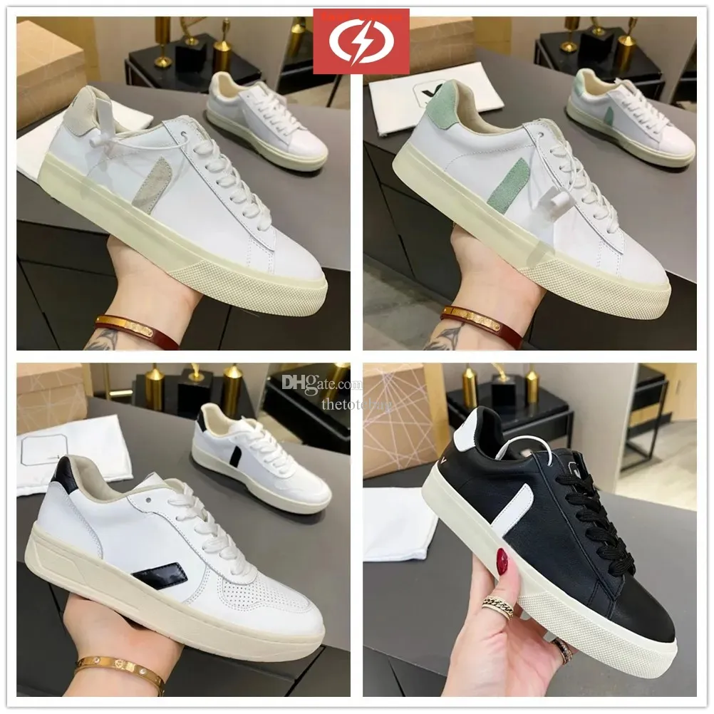 French Green Organic Cotton Low Carbon Life Flats Platform Sneakers