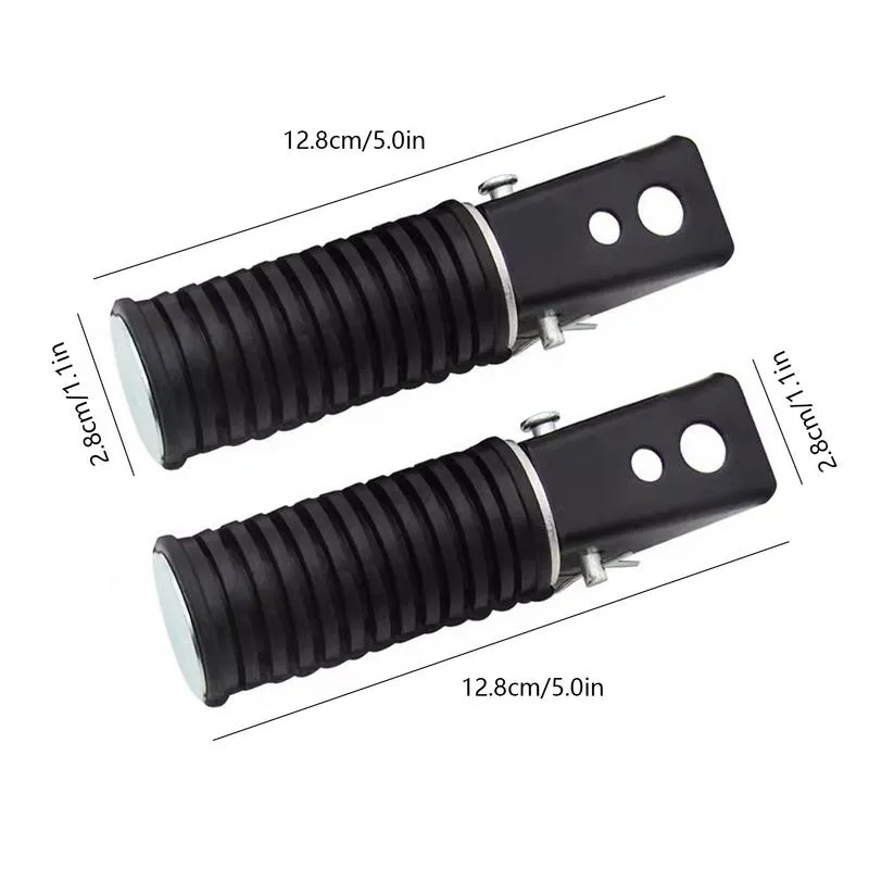 Universal Folding Foot Pegs – Steel, Black – For Dirt Pit Bikes & Motorcycles