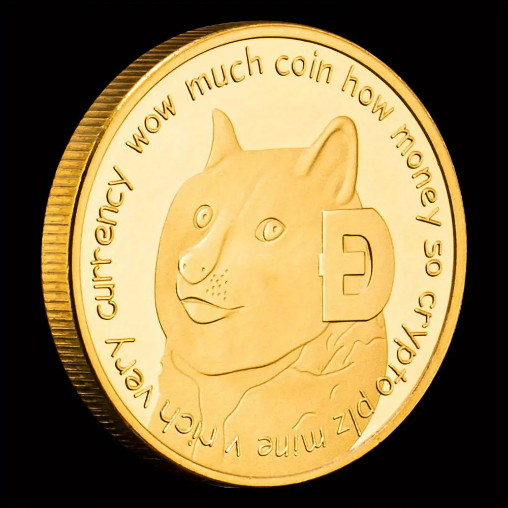 Gold Coin Collection 2023 Gold Plated Dogecoin Commemorative Coin –  Collectible Crypto Coin With Acrylic Case Fun Cryptocurrency Coin