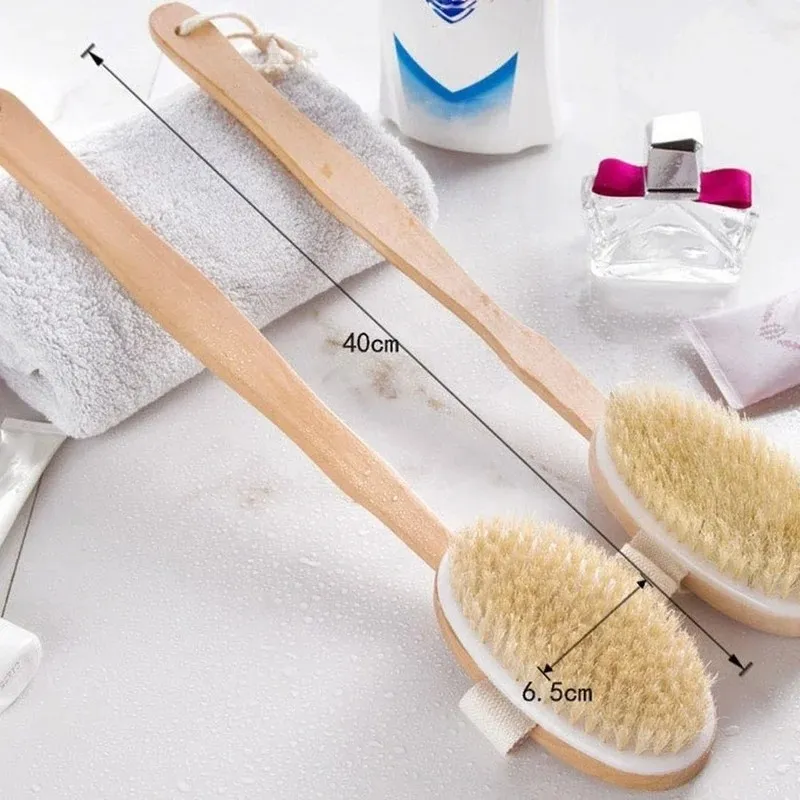 Körperbürste Mit Langem Griff – Weiche Peeling-Bürste Für Rücken, Füße & Dusche