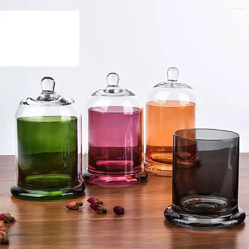 Bougeoir Avec Cloche En Verre – Support Bois – Décoration Mariage, Dîner, Ambiance Romantique – 10x8x8 Cm - 5