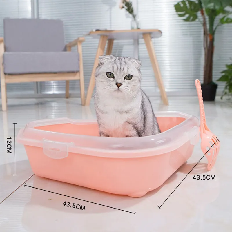 Triangle Litter Box Splash Proof Plastic Cat Litter Pan Semi Enclosed Litter Tray From Homepro19 33.72 DHgate.Com