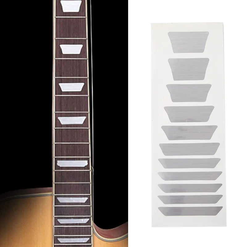 DHgate Guitar Inlay Stickers 15x5.5cm Electric Acoustic Guitar Scale Fretboard Markers Decal 1PC Musical Instruments