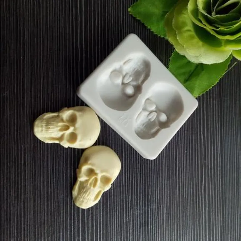 Skull Latte|halloween Skull Silicone Mold For Chocolate, Candy, Soap - Reusable Baking Mould