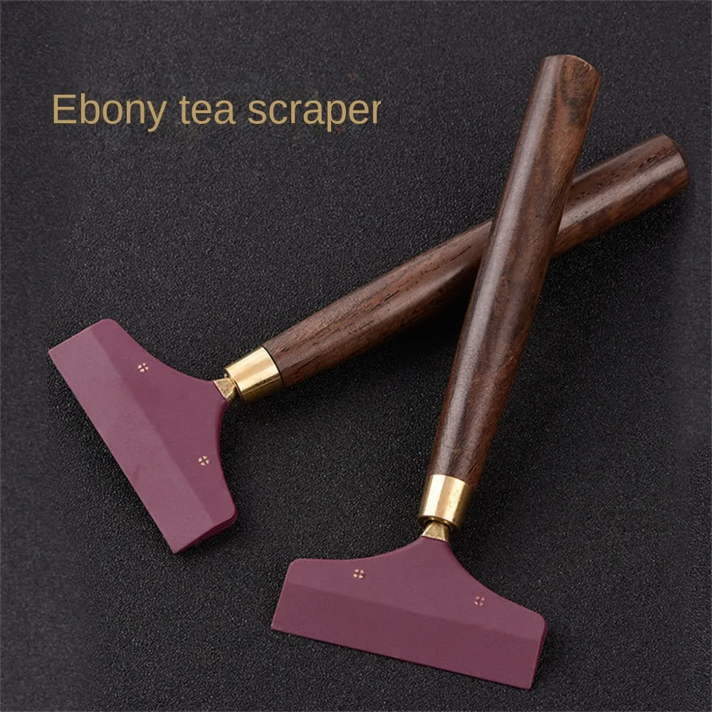 Tea Scraper 8-Pack Silicone Tea Tray Cleaning Brush Set, Non-Slip Wood Grain Design ...