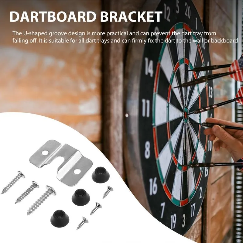 ONE80 Dartscheiben-Wandhalterung – Edelstahl, Inkl. Schrauben & Abstandshalter, Für Alle Standard-Dartboards