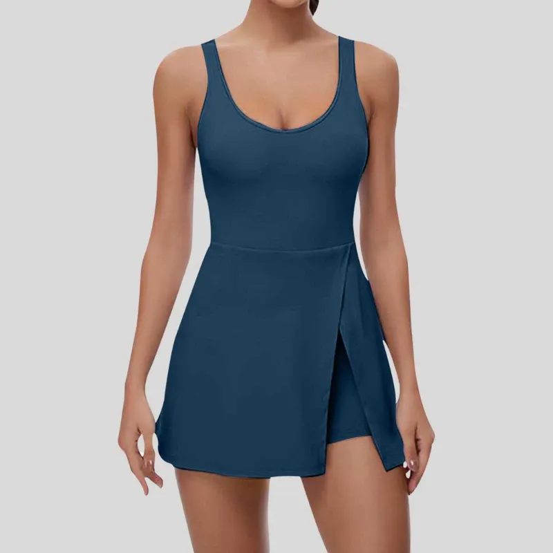 green emerald velvet dress Pink Athletic Dress With Built-In Shorts · Filly Flair main image 1