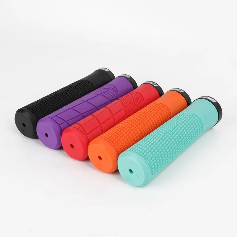 Ergonomic MTB Mountain Bike Handlebar Rubber Grips Cycling Lock-On Ends FR