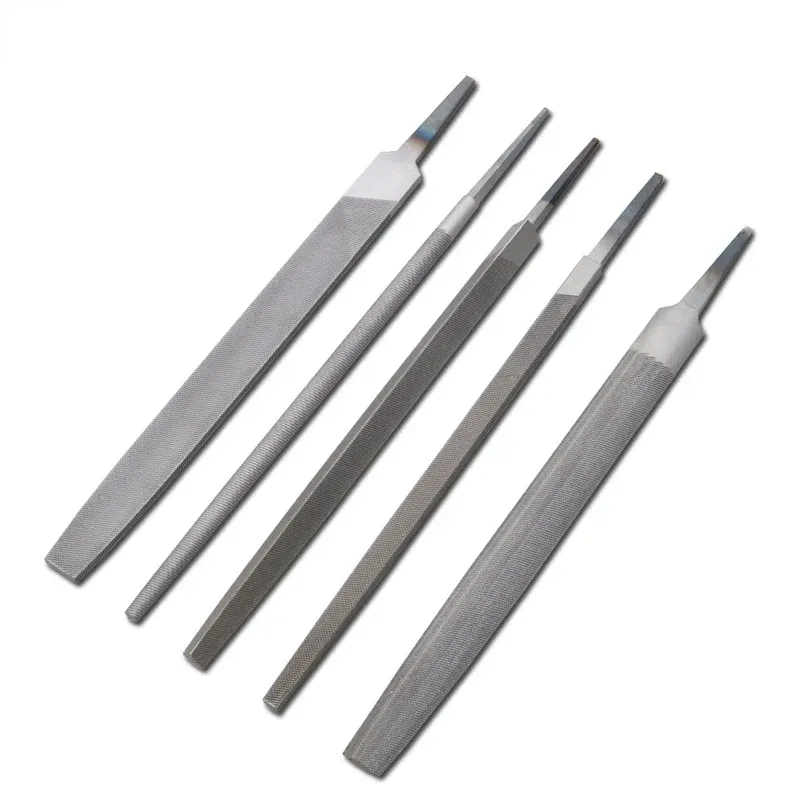 6 Inch 150mm Steel Files Without Handle Set of with Round, Half-round ...