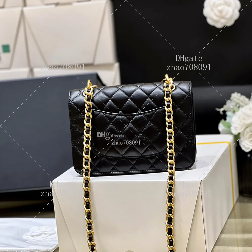 designer bag crossbody bag 1 1 TOP quality 19cm Denim and sheepskin shoulder bag luxury chain bag With box C479