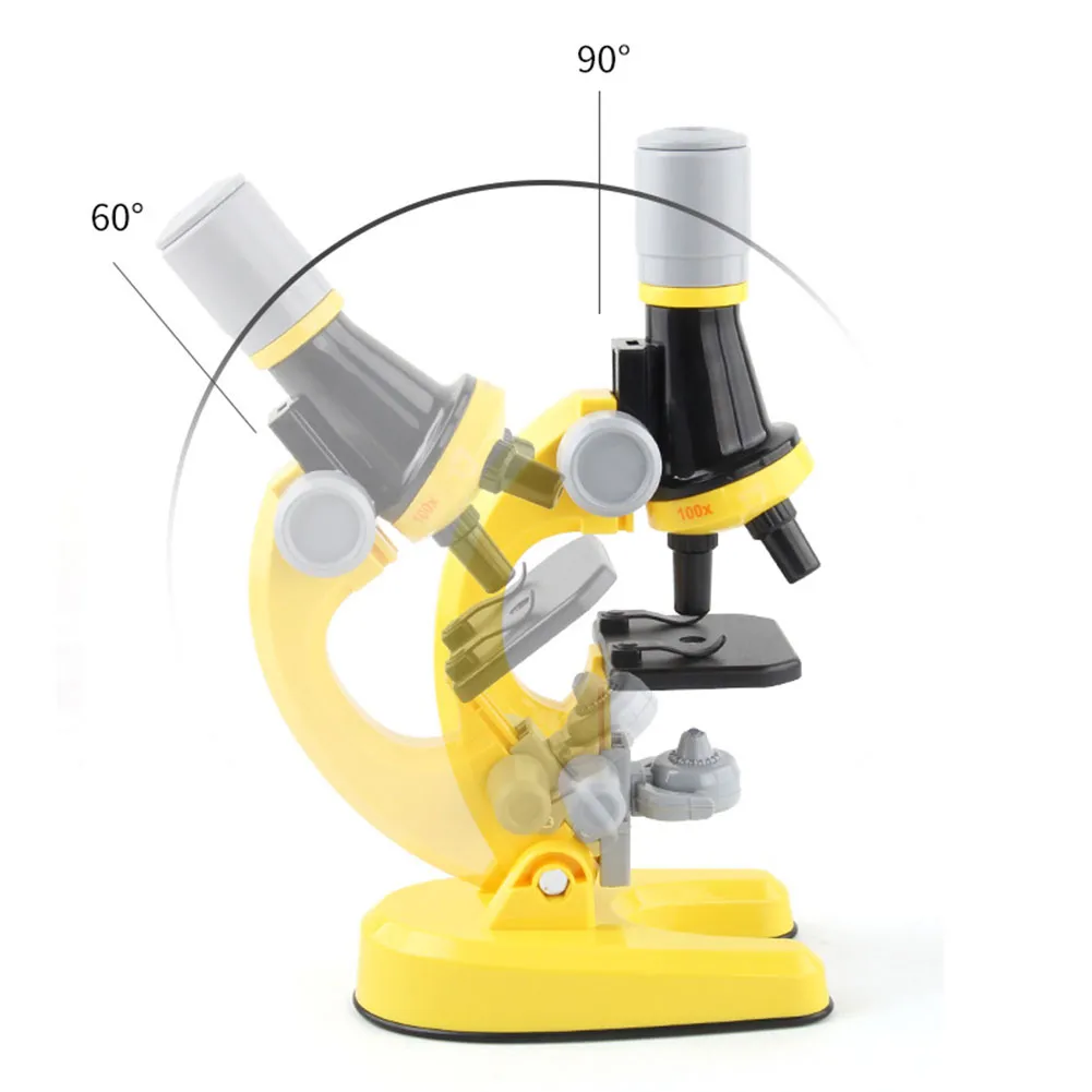Educational 1200X LED Lab Microscope Kit For Adults Beginner Science ...