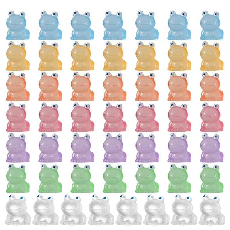 Homoyoyo 10Pcs Mini Frog Garden Decor – Resin Frog Figurines For Miniature Landscapes, Fairy Gardens, Bonsai, Home Office Decor